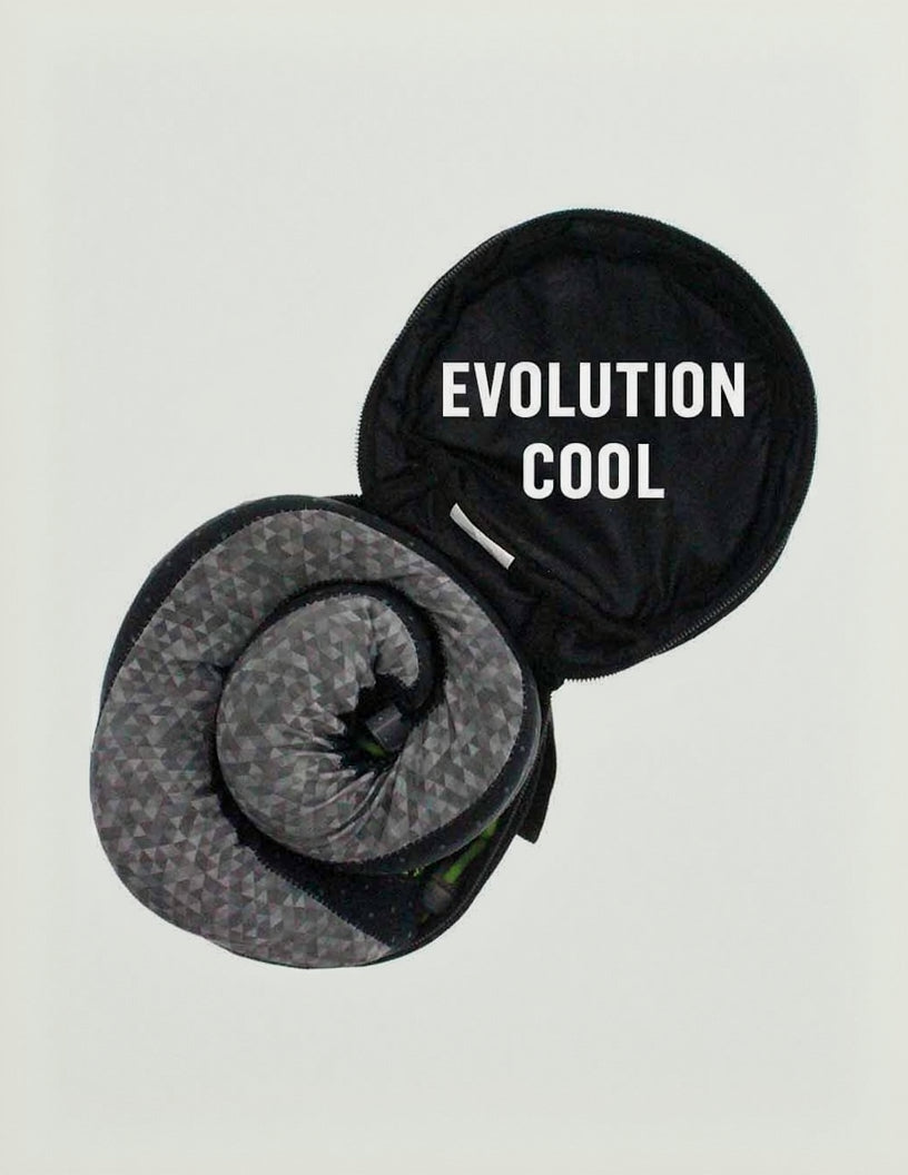 Evolution Travel Pillow Bag with Evolution Cool pillow stored inside