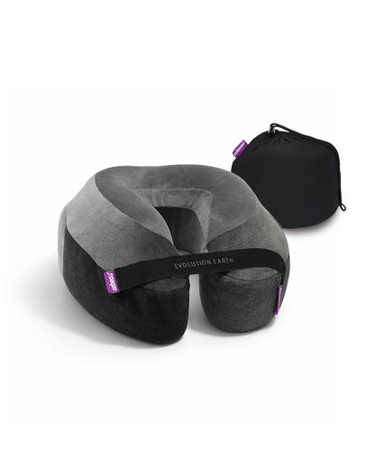 Evolution Earth Deluxe Neck Pillow - Wind (Grey/Black)
